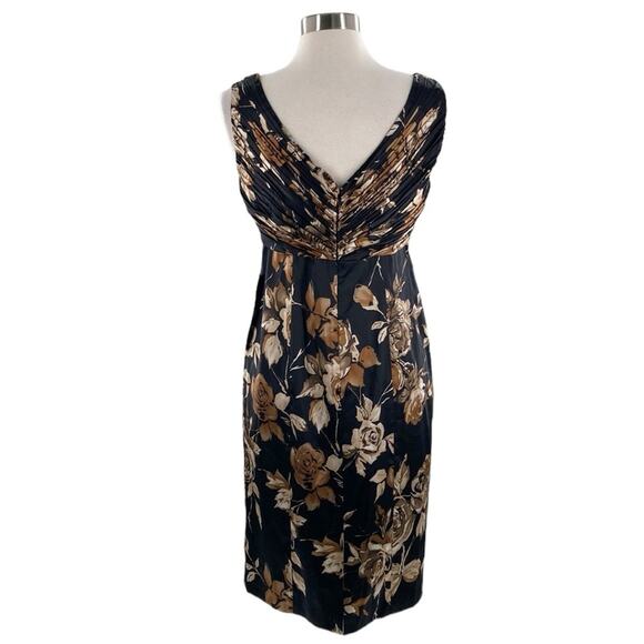 Coldwater Creek Womens Black Moody Floral Sleeveless Formal Party Dress 10 New - Picture 2 of 9